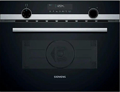 Микроволновая печь встраиваемая Siemens CM585AGS1, черный/нержавеющая сталь