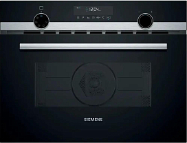 Микроволновая печь встраиваемая Siemens CM585AGS1, черный/нержавеющая сталь