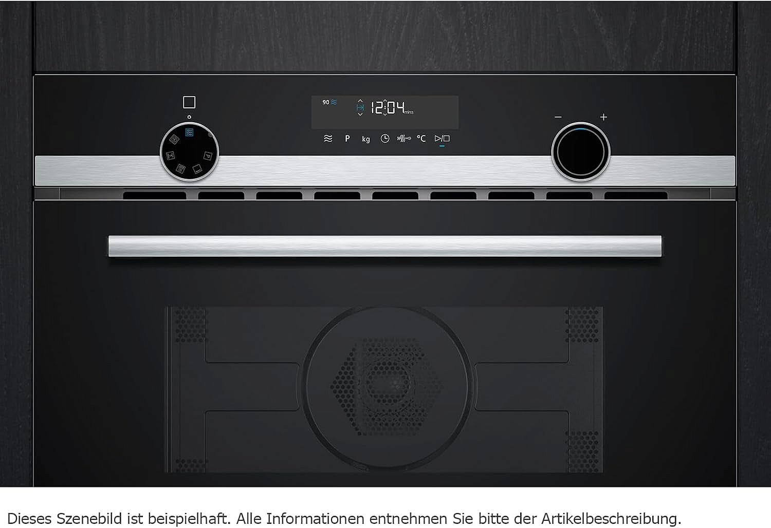 Микроволновая печь встраиваемая Siemens CM585AGS1, черный/нержавеющая сталь preview 2